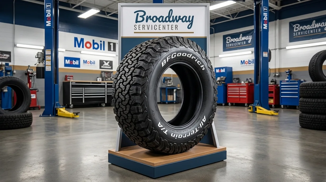 BFGoodrich tires installed at Broadway Servicenter in Garden City, NY