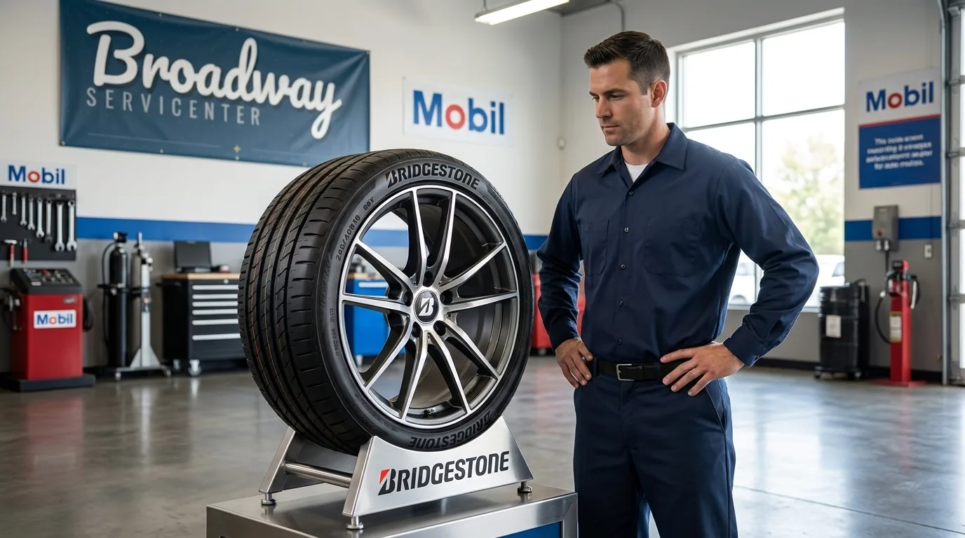 Bridgestone tires installed at Broadway Servicenter in Garden City, NY