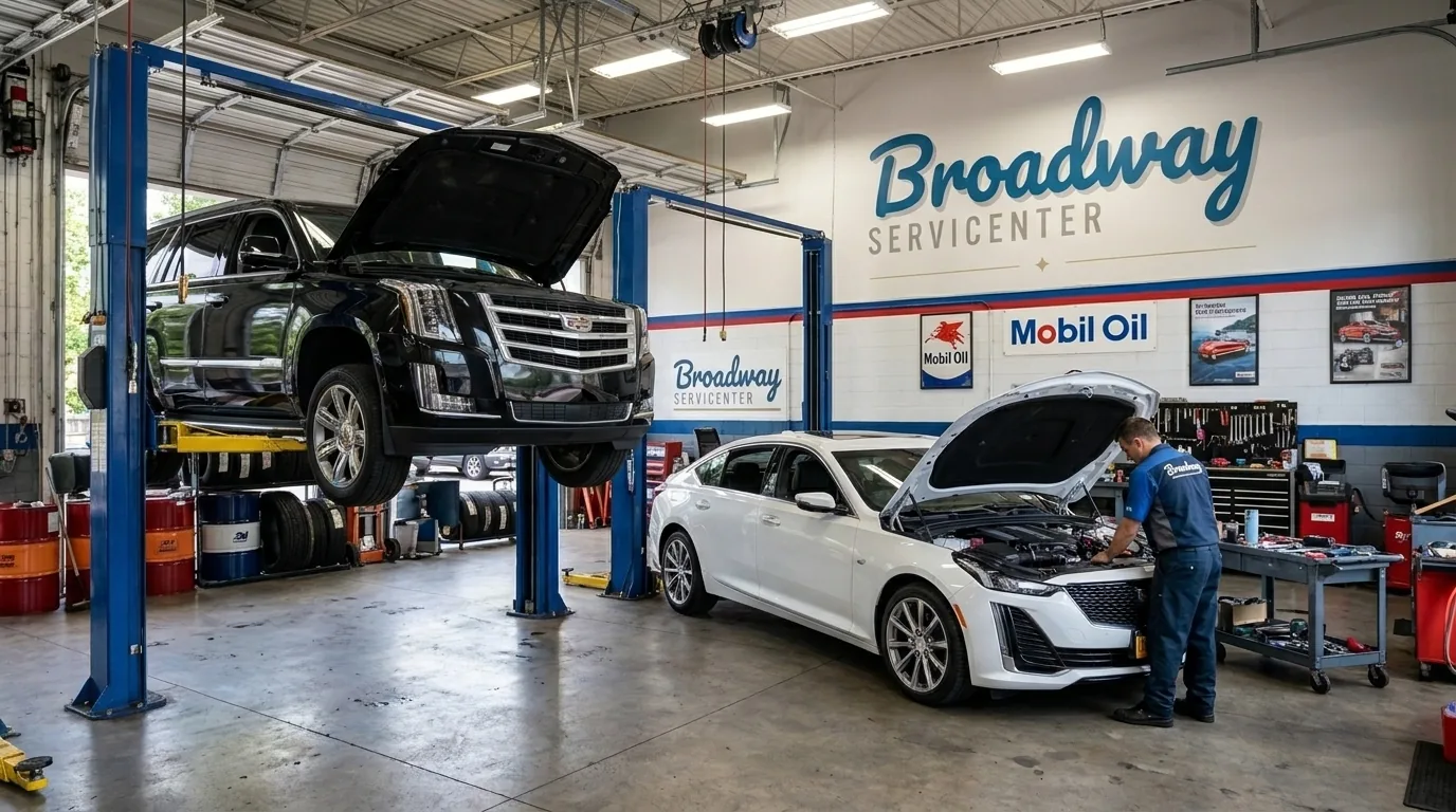 Cadillac Escalade and CT5 repair at Broadway Servicenter in Garden City, NY