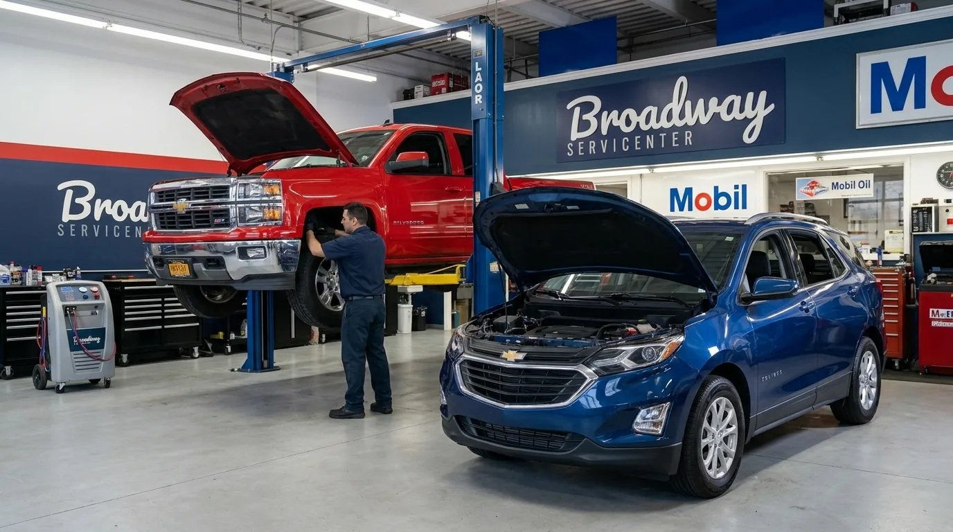 Chevrolet Silverado and Equinox repair at Broadway Servicenter in Garden City, NY