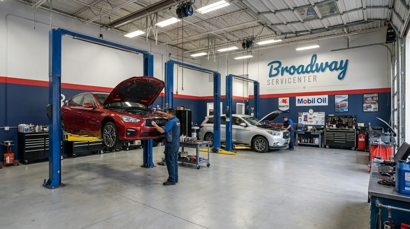 Infiniti Q50 and QX60 repair at Broadway Servicenter in Garden City, NY
