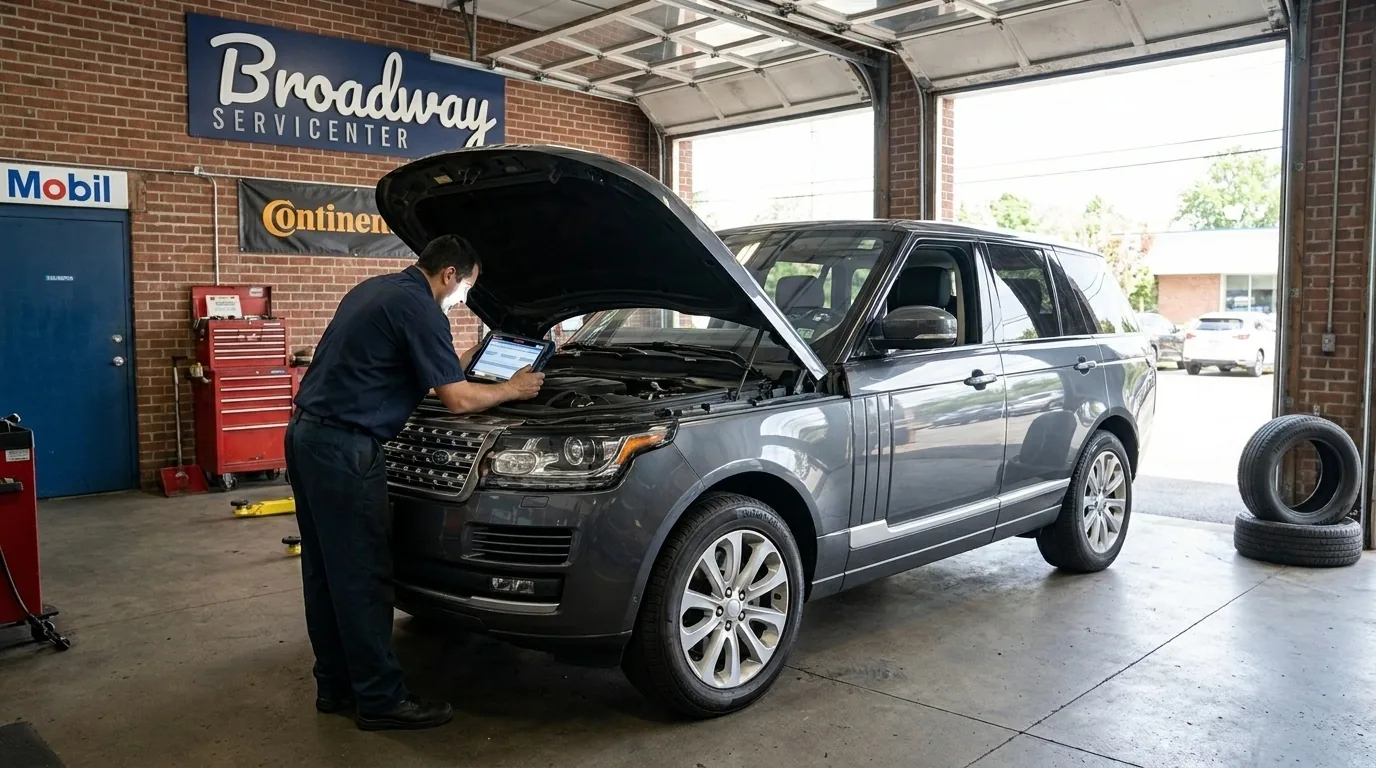 Land Rover Range Rover and Defender repair at Broadway Servicenter in Garden City, NY
