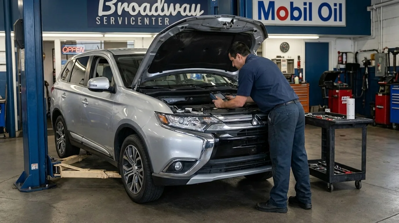 Mitsubishi Outlander repair at Broadway Servicenter in Garden City, NY