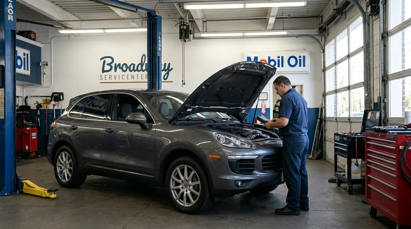 Porsche Cayenne and Macan repair at Broadway Servicenter in Garden City, NY