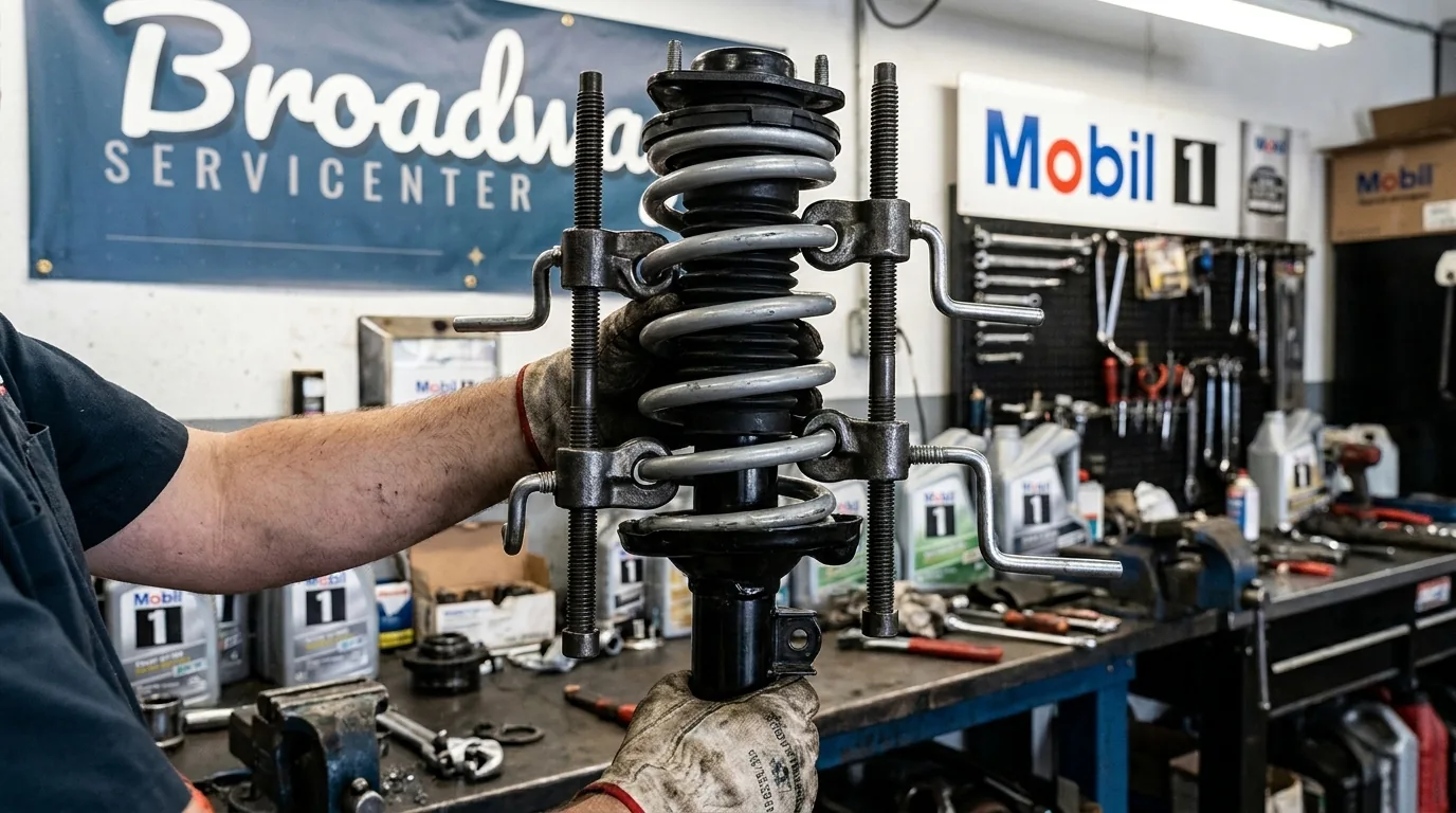 Shocks and struts replacement at Broadway Servicenter in Garden City, NY