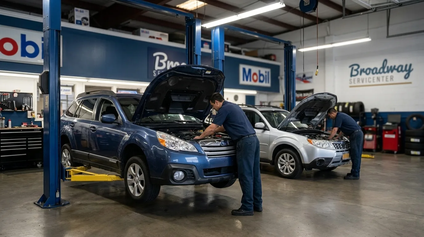Subaru Outback and Forester repair at Broadway Servicenter in Garden City, NY