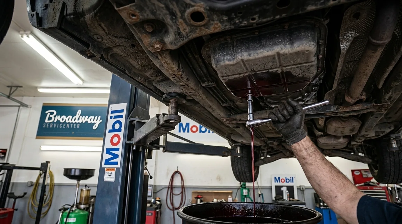 Transmission service and fluid change at Broadway Servicenter in Garden City, NY
