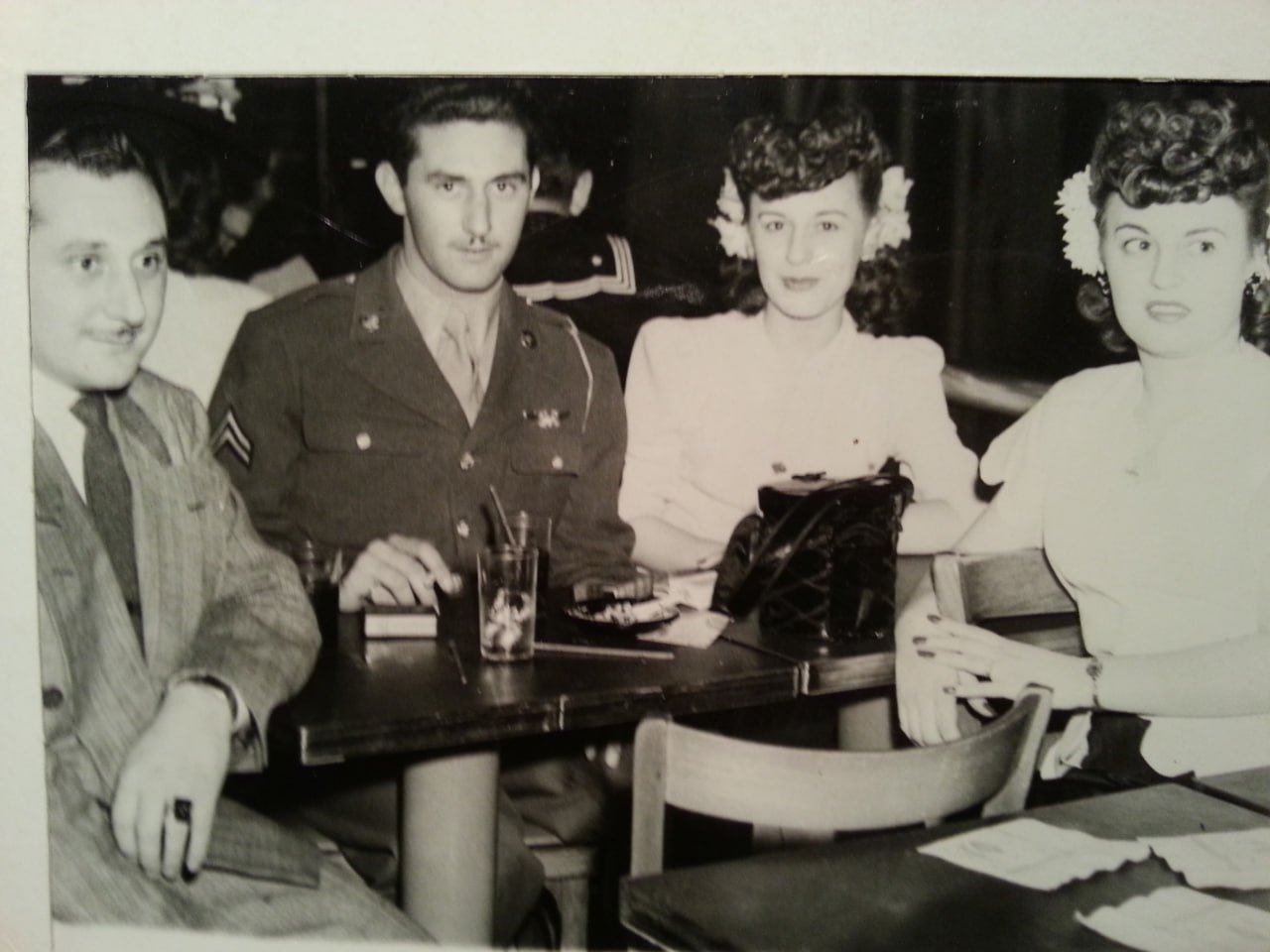Vic in his Army uniform with Millie, early 1940s