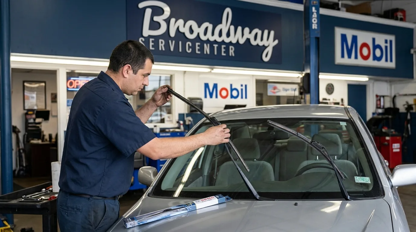 Wiper blade replacement at Broadway Servicenter in Garden City, NY